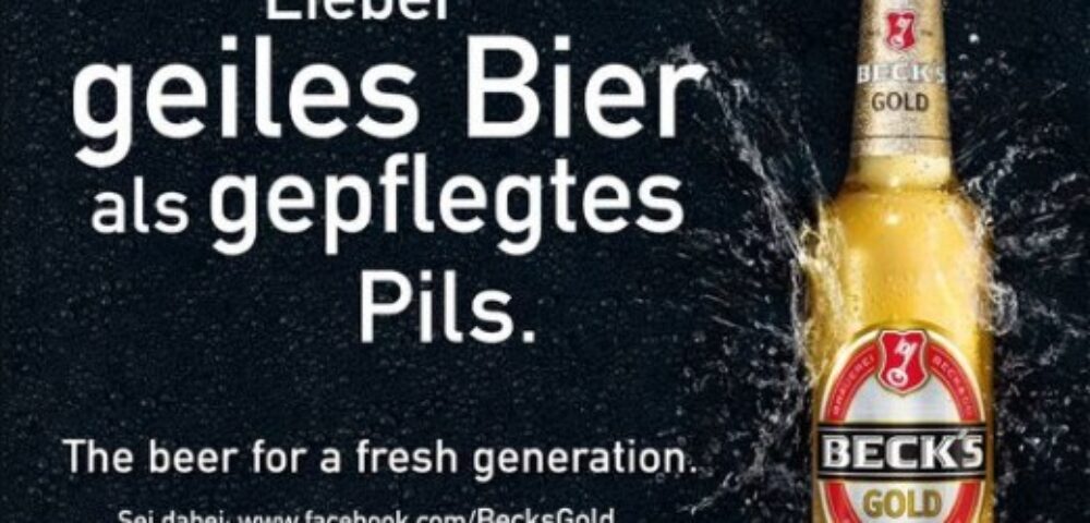 Facebook und VZ-Netwerk von Beck's
