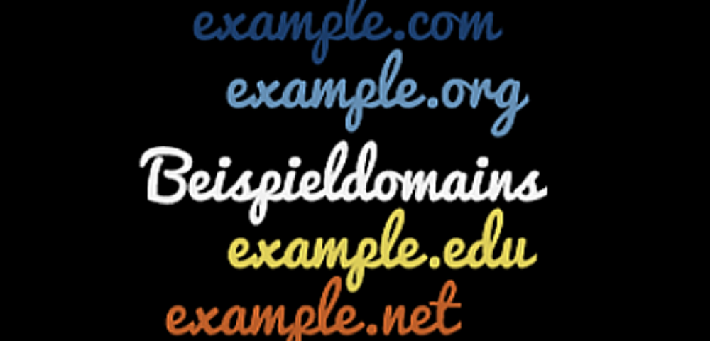 Zahlen und Statistiken zu den Beispieldomains wie example.com